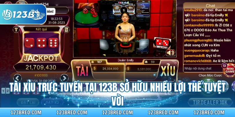Tài Xỉu Online - Game Siêu Chất, Thưởng Lớn Số 1 123B 4 Tài xỉu trực tuyến tại 123B sở hữu nhiều lợi thế tuyệt vời
